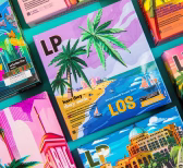 Colorful board game box with tropical island and palm tree artwork labeled 'LP' and 'LOS'.